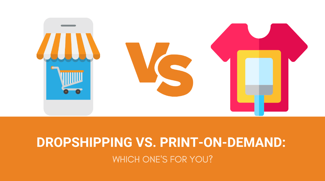 cetak sesuai permintaan vs dropshipping