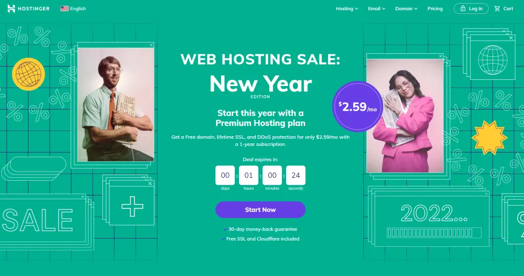 Hostinger new year sale deal