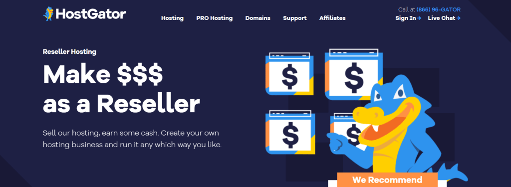 Hostgator reselller hosting