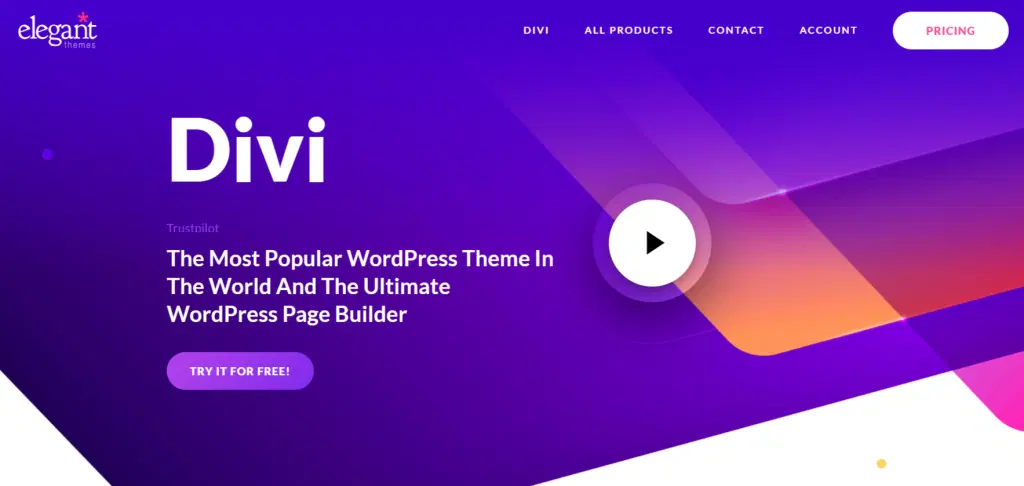 Divi landing page builder