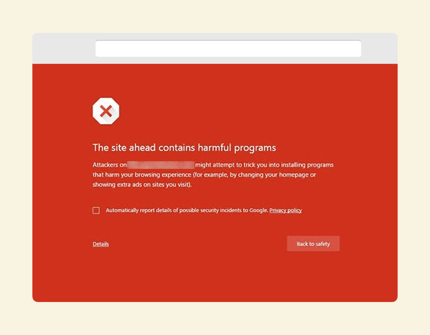 Site containts malware 1