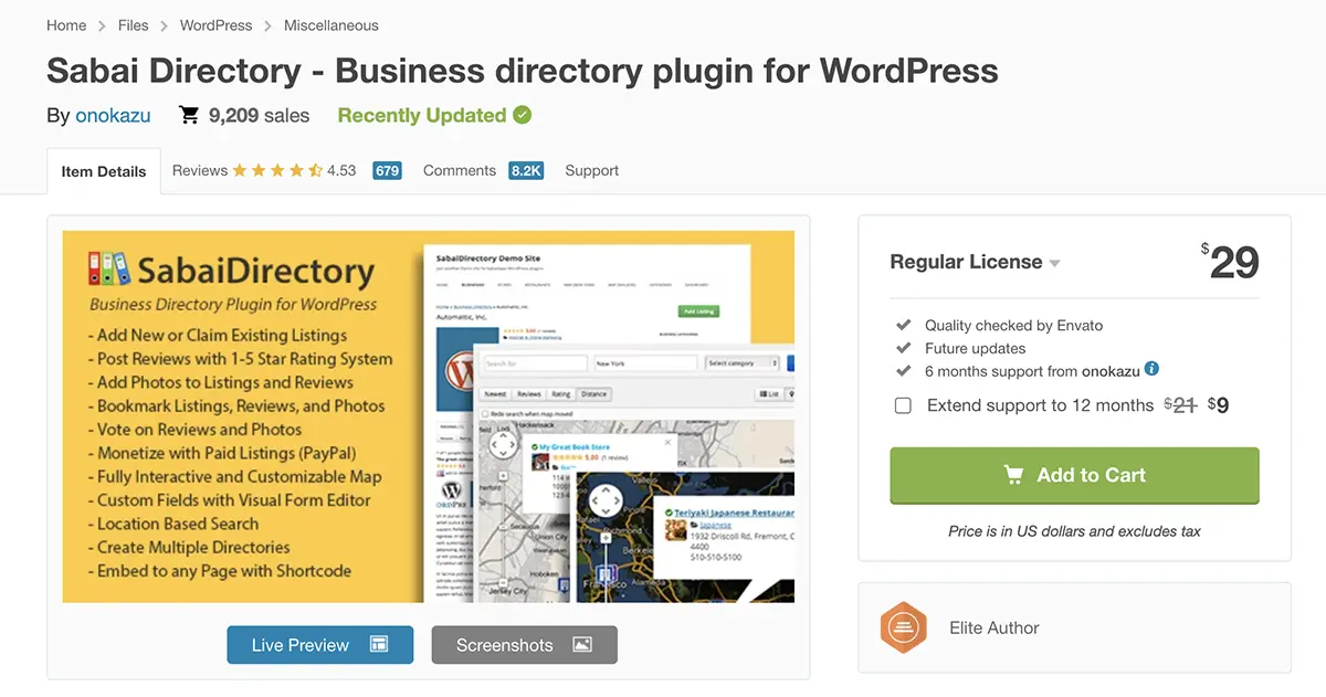 Sabai Directory WordPress 目录插件