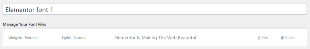 นั่นคือวิธีที่คุณสามารถอัปโหลดไฟล์แบบอักษรที่กำหนดเองไปยังเว็บไซต์ WordPress โดยใช้คุณลักษณะแบบอักษรที่กำหนดเองของ Elementor