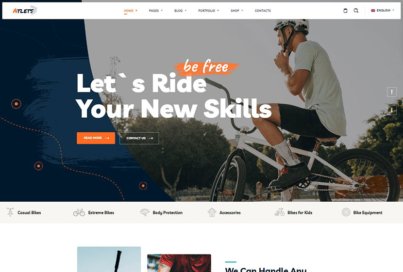 Atlets – Extremes und Outdoors WordPress Theme