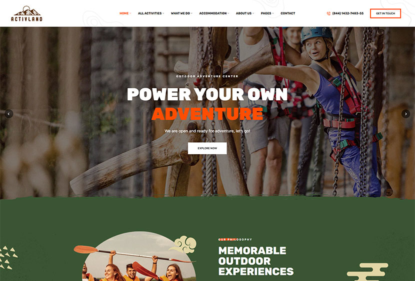 Activland - 户外活动 WordPress 主题