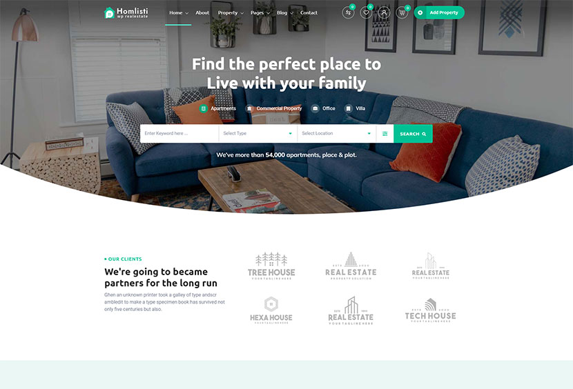Homlisti – Tema WordPress Imobiliário