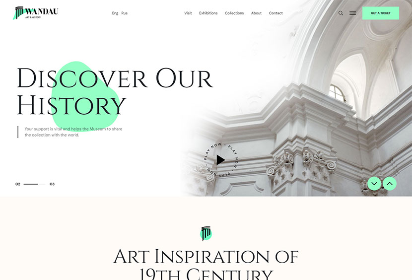 Wandau Art & History Museum WordPress Theme