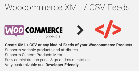 Fuentes XML CSV de Woocommerce