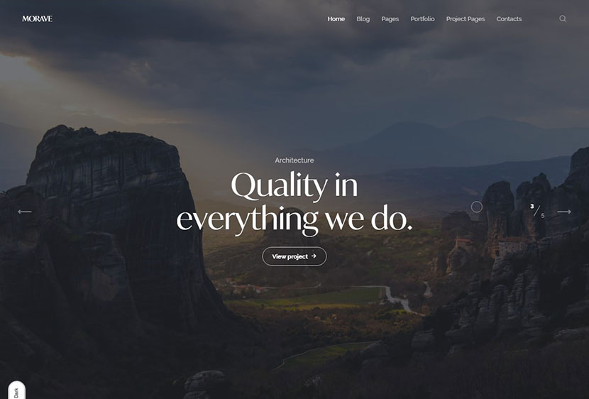 Morave - AJAX Portfolio WordPress Theme